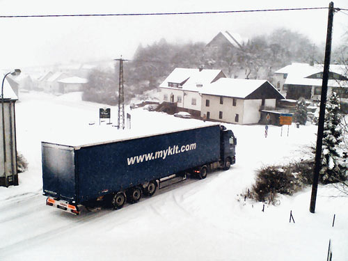 How do courier companies deal with cold weather
